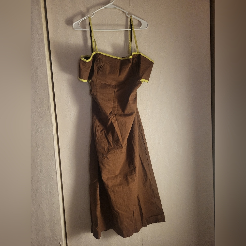 Anthropologie Maeve The Dafni Cutout Linen Midi - Picture 4 of 5